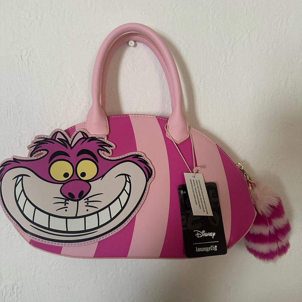 Loungefly Pink Cheshire Cat Shoulder Bag